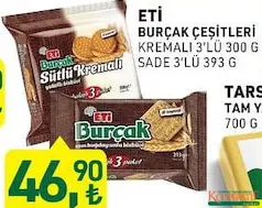 ETİ BURÇAK BİSKÜVİ ÇEŞİTLERİ 3'LÜ